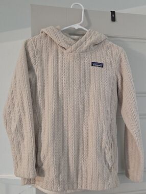 Patagonia Cream Knit Fleece Hoodie